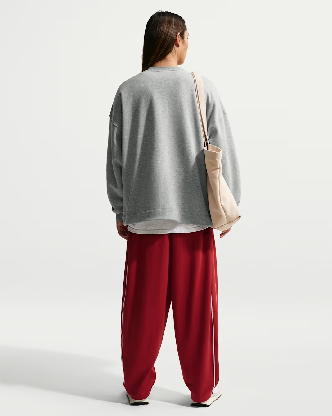 Nike Oversized French-Terry Crew-Neck