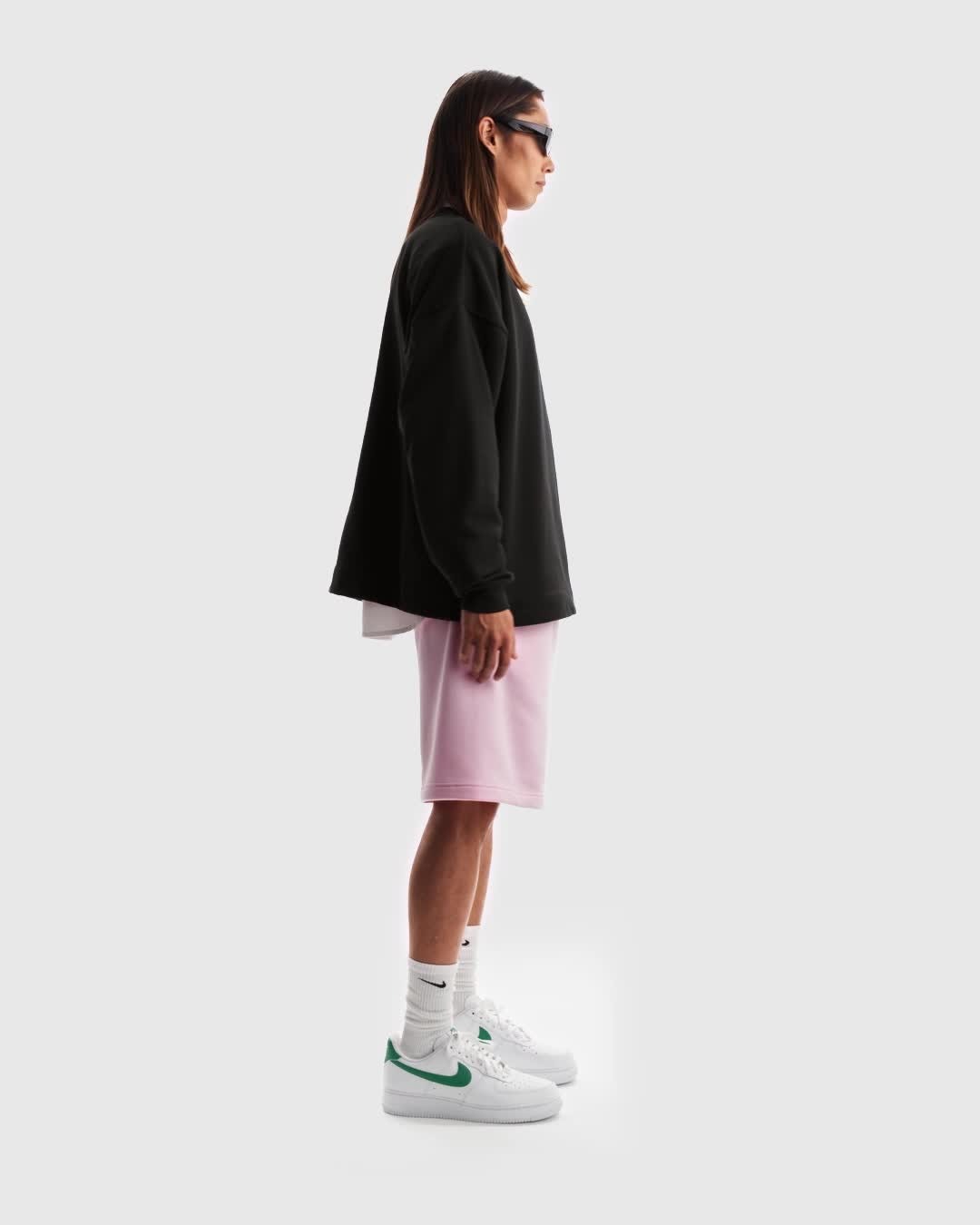 Nike Oversized French-Terry Crew-Neck
