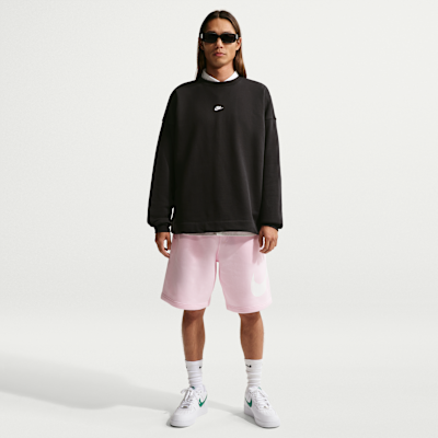 Nike Oversized French-Terry Crew-Neck