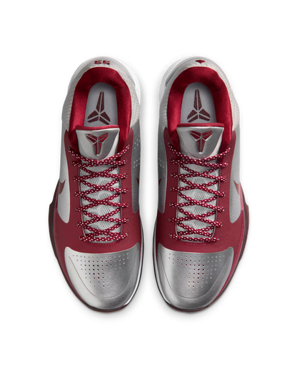 KOBE 5 LOWER MERION "Metallic Silver and Team Red"